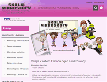 Tablet Screenshot of mikroskopy-levenhuk.cz